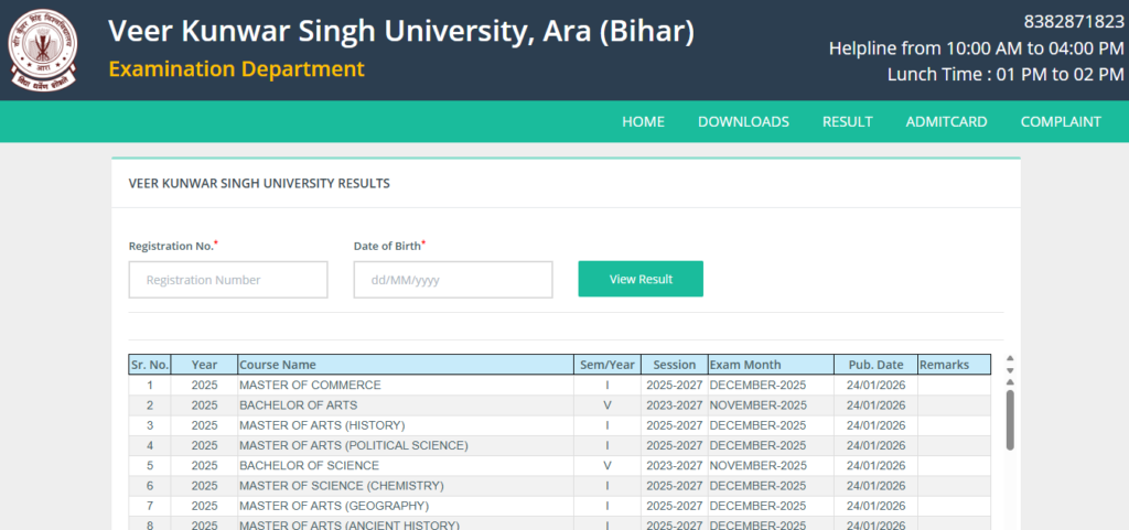 Step-by-Step Process to Download VKSU Semester 5 Result 2023 27